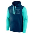thumbnail image 2 of Men's Logo Athletic Navy Seattle Kraken Deliver Fleece Pullover Hoodie, 2 of 3
