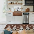 thumbnail image 4 of Kitchen Mat Rug 1 PCS Coffee Gnome Coffee Beans on Brown Background Runner Rug Anti-Fatigue Comfort Memory Foam Standing Mat Non-Slip Floor Door Mat for Bathroom Bedroom 18x47in, 4 of 6