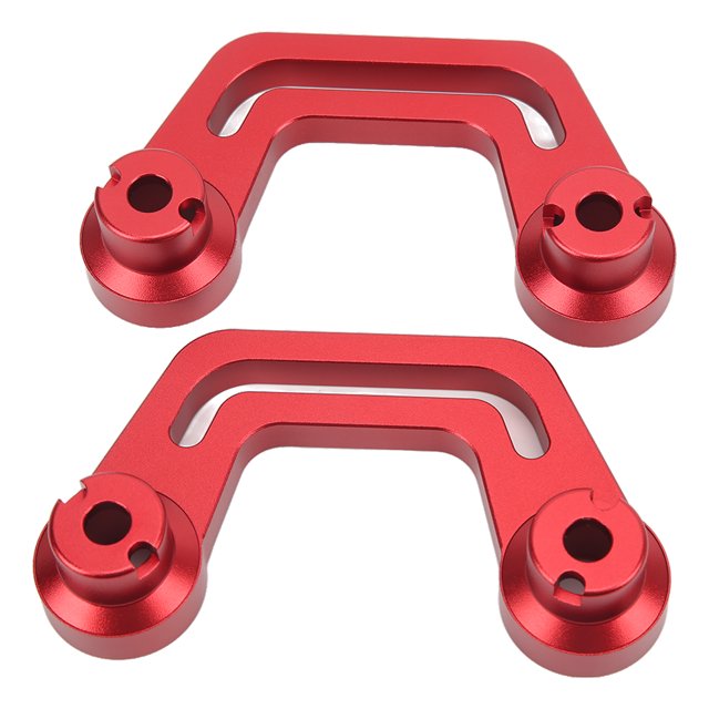Hood Light Mounts, Anodized Windshield Light Bracket Aluminium Alloy Insulated Scratch Proof Thermal Resistant Pair With Sliding Rail For Car Red