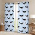 thumbnail image 2 of Castle Fairy Elegant Eyelash Girl Blackout Curtains Set of 2 (52x84 Each),Bling Makeup Window Curtains,Dreamy Princess Curtains and Drapes,Microfiber Bedroom Decor, 2 of 6