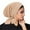 Beige, variant on snilers Bandanas for Women Stretch Solid Color Skull Caps Adjustable Breathable Slouchy Tie-Back Closure Islamic Muslim Under Scarf Chemo Cap