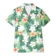 thumbnail image 6 of Womens Summer Tops T Shirts Lightweight Print Resort Button Down Tropical Floral Going Out Shirts, 6 of 6