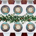 thumbnail image 7 of Ryvnso Owls on Tree Branch Round Plate Mats Dining Table Placemat Set of 4 for Holiday Decoration, 7 of 7