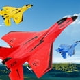 thumbnail image 1 of Modelo de planeador de avión de combate de control remoto RC MiG-530 | Sistema estabilizado de 2,4 GHz | Luces LED de vuelo nocturno | Motor bicilíndrico duradero de espuma | 44 cm de envergadura |, 1 of 1