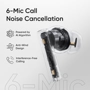 realme Buds Air 6 True Wireless Earbuds, 50dB Active Noise Reduction, Hi-Res Sound, LHDC, 12.4mm Dynamic Bass Driver, 6 Mics Clear Call, 40H Battery, Bluetooth 5.3, IP55 Water Resistance - (Green)