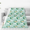 thumbnail image 1 of Fotbe Horse And Flower Manta de Franela Acolchonada con Estampado, Súper Suave y Esponjosa, Extra Grande para Sofá, Cama, Uso Todo el Año-40"x30", 1 of 7