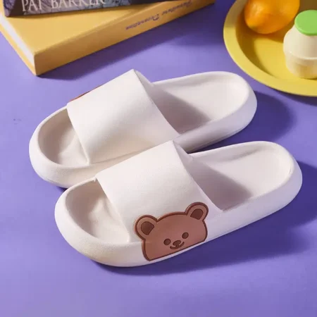 

Women‘s Platform Home Slippers Solid Color Anti-slip Bathroom Shoes Open Toe Indoor Outdoor Slides
