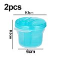 thumbnail image 5 of Caja giratoria para leche en polvo, duradera, de diseño a prueba de fugas, hermética con tapa interior y sello de silicona, para almacenar fórmula para bebés y otros refrigerios, sin BPA, gran, 5 of 5