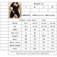 thumbnail image 6 of AURA Womens Black Colorblock Knit V Neck Short Sleeve Pleated Tie Waist A Line Mini Dress Plus Size 1XL 3XL, 6 of 6