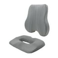 thumbnail image 3 of Stgfyxgs Back and Seat Cushion for Office Chair Back Rest Non Slip Soft Sitting Pad Lumbar Support Pillow for Desk Chair Gaming Chair Gray, 3 of 9