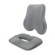 thumbnail image 3 of Cojín de respaldo y asiento para silla, cojín de respaldo grueso, soporte para asiento de coche Gris, 3 of 9