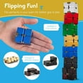 thumbnail image 5 of PILPOC theFube Infinity Cube Fidget Desk Toy - Aluminum Infinite Magic Cube , Sturdy, Heavy, Relieve Stress and Anxiety, for ADD, ADHD, OCD (Silver), 5 of 7