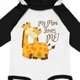 thumbnail image 3 of Inktastic My Mimi Loves Me! Gift Baby Boy or Baby Girl Long Sleeve Bodysuit, 3 of 4