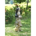 thumbnail image 4 of Hi-Line Gift 7” Hear, See and Speak No Evil Stacked Cats Garden Statue, 4 of 5