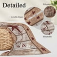 thumbnail image 2 of Red Texas Star Vintage Pillow Covers, Linen Long Throw Pillow Case, Farmhouse Berry Brown Wooden Holiday Pillow Protector Decorative Cushion Cover for Living Room/Bedroom 20" x 36", 2 of 8