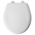 thumbnail image 2 of Mayfair Slow Close Round White Molded Wood Toilet Seat, 2 of 3