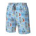 thumbnail image 4 of Fotbe Cartoon Rocket With Space Trajes de Baño Estampados para Hombre, Shorts de Verano de Secado Rápido, Ropa de Playa, Bañadores-Large, 4 of 6