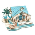 thumbnail image 1 of Anvazise DIY Assembly Puzzle 3D Castle Villas House Architecture Model Education Kids Toy Bali Island Vacation Home, 1 of 12