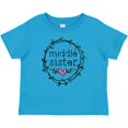 thumbnail image 3 of Inktastic Middle Sister Leaves, Circle, Heart Girls Baby T-Shirt, 3 of 5