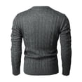 thumbnail image 3 of H2H Mens Casual Slim Fit Pullover Sweaters Knitted Henley Button Closure Long Sleeve Thermal (CMOSWL042), 3 of 6