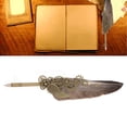 thumbnail image 1 of Feather Pen and Ink Set Retro Style Mechanical Wing Design High Smoothness, 4 Nibs for Home School Office, Calligraphy Pen and Pen Stand, 1 of 7
