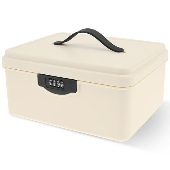 Lockable Medicine Box Medication Lockable Container for Refrigerator with Code Locking Box for Medicine Phone Office Document Safety