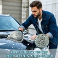 thumbnail image 4 of Qxltty White Wolf with Blue Eyes Car Wash Mitt 2pcs Scratch Free Lint-Free Antistatic Microfiber 7.09×10.24in, 4 of 8