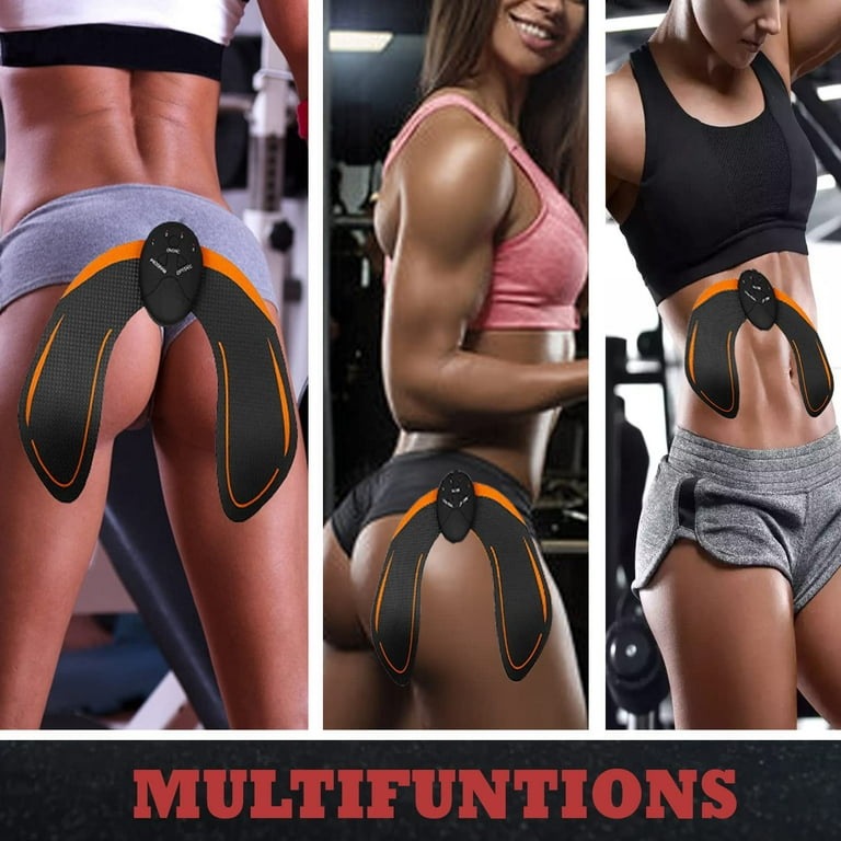 IMMEKEY Abs Stimulator Buttocks Butt Hips Trainer Muscle Tone With 6 Pcs Abs Gel Pads for Men Women Walmart