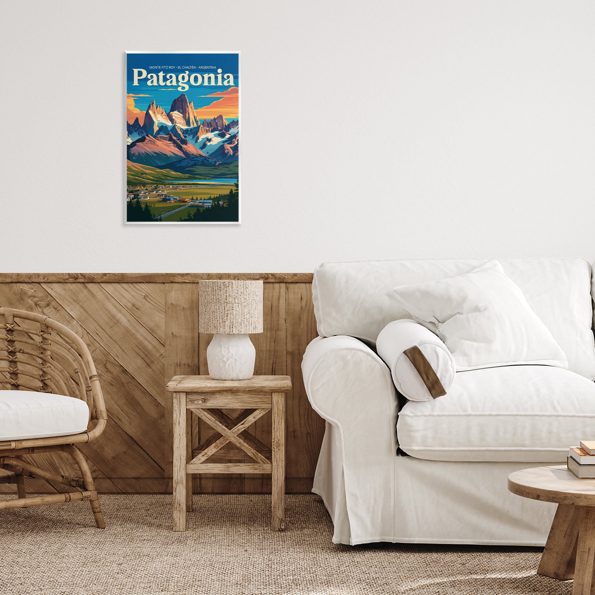 Stupell Industries Patagonia Valley Landscape Wall Plaque Art, design by Andreas Magnusson