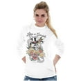 thumbnail image 4 of Life's A Gamble Skull Rose Tattoo Long Sleeve TShirt Men Women Brisco Brands X, 4 of 6
