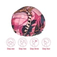 thumbnail image 5 of KLL Cheetah On Toilet Humor Art Pattern Shower Cap & Bath Cap for Women,Reversible Oversized Waterproof Shower Caps for all Hair Lengths,Elastic Reusable Bathing Hair Cap, 5 of 6