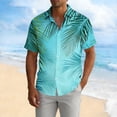 thumbnail image 5 of SCSAlgin Mens Hawaiian Shirt, Short Sleeves Button Down Beach Clothing, Summer Flamingos Casual Aloha Floral Shirts, 5 of 5