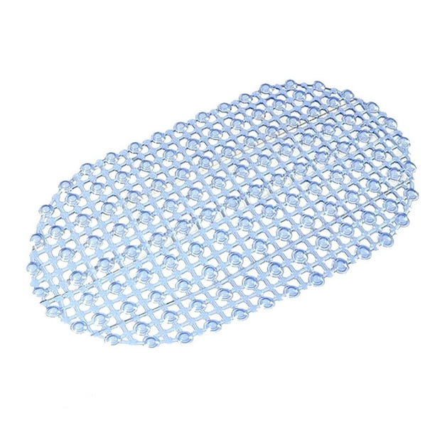Cateissary Alfombrilla para bañera de baño, accesorios para el hogar de Color sólido, diseño de ventosa, almohadillas para bañeras de ducha, Juegos de accesorios de baño Azul