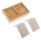 thumbnail image 5 of 2x Caja de Compartimento de Bambú Bandeja de Baratijas Pendientes Colgantes Pendientes de Oreja Soportes de Exhibición shamjiam Bandeja de la joyería de los pendientes, 5 of 8