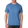 thumbnail image 2 of Hanes Beefy-T T-Shirt à Poche pour Hommes, 3TG, Bleu Royal Foncé, 2 of 3