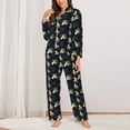 thumbnail image 2 of Balery Octopus 1 Conjunto de Pijama con Estampado para Mujer, Conjunto de Dos Piezas con Manga Larga, Ropa de Dormir Suave con Bolsillos, Pijamas Cómodos-Small, 2 of 7