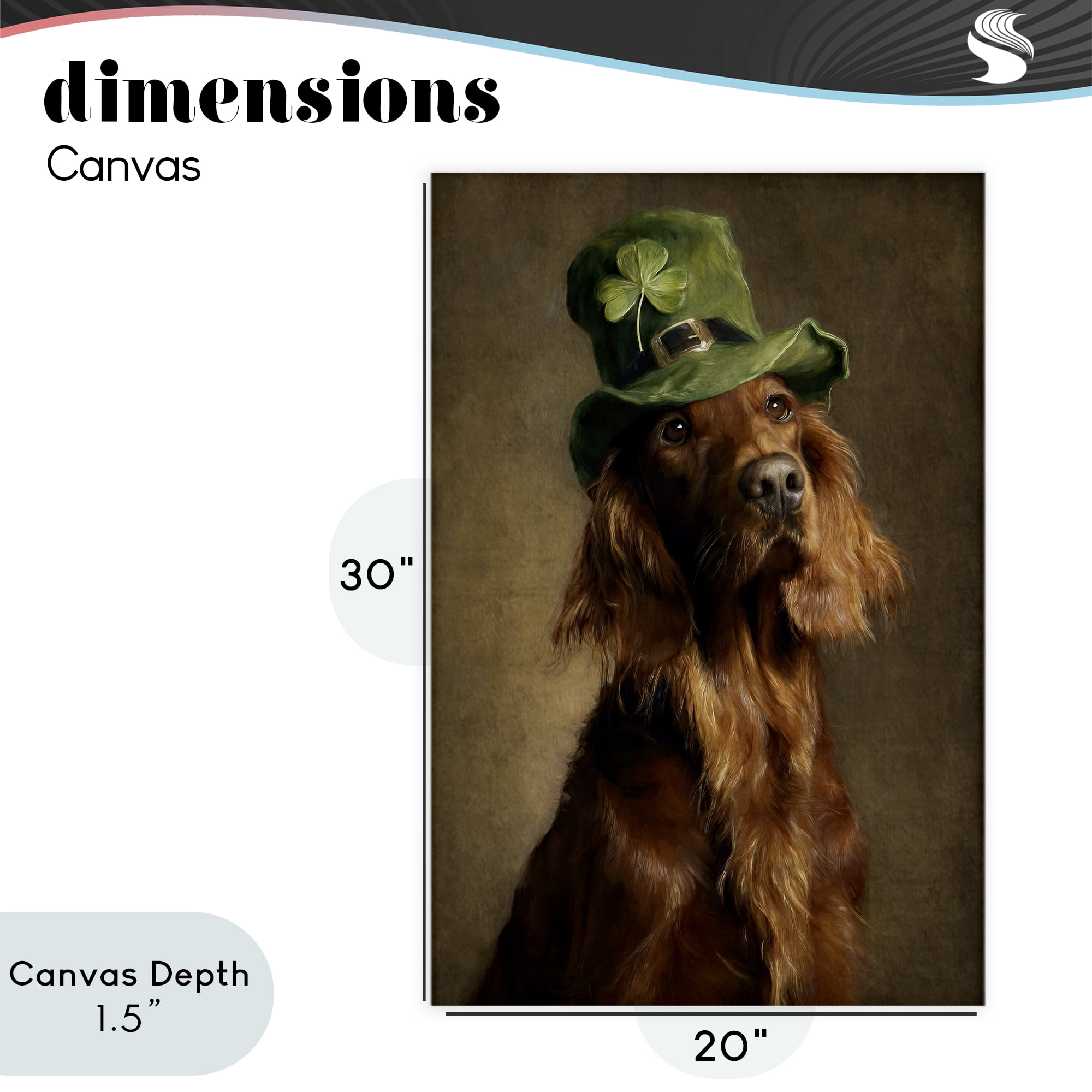 Stupell Industries The Irish Setter Portrait Canvas Wall Art, design by Tina LeCour