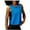 Blue, variant on Besolor Women's Workout Cropped Tank Tops Casual Loose Crewneck Sleeveless Yoga Athletic Running Tee Shirts