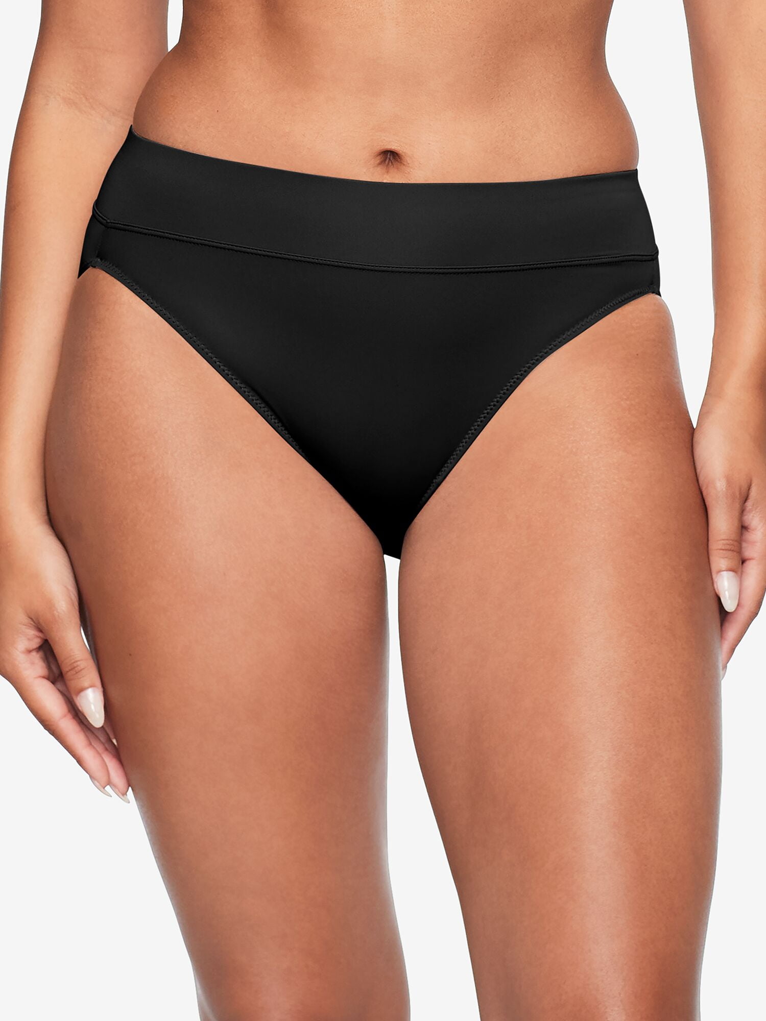 Warners® Blissful Benefits Women's Dig-Free Comfort Mid Waist Microfiber 3-Pack Hi-Cut S-3XL