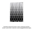 thumbnail image 2 of fastboy Stylish Upgrade Modern Shower Curtains Easy To Install Shower Curtain Waterproof Gradual agility 280*200 cm, 2 of 6