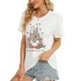 thumbnail image 2 of Magical Shirt for Women Magic Kingdom T Shirt Cute Castle Graphic Tee Family Holiday Vacation Short Sleeve Tops, 2 of 7