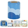 thumbnail image 4 of 1 Roll Of Classroom Bulletin Board Border Decal Bulletin Board Border Sticker Scalloped Bulletin Board Trim Clouds Shape Decal, 4 of 6