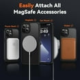 thumbnail image 3 of Magnetic for iPhone 13 Case Compatible with Magsafe, Shockproof Military-Grade Protection, Translucent Matte Phone Cover for iPhone 13 6.1-Inch (Black), 3 of 9