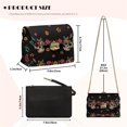 thumbnail image 6 of KUIFORTI Skull Women Crossbody Bag Easy to Carry Durable Medium Flap Crossbody Handbag with Chain Strap Trendy Shoulder Bag for Women for Work Shopping, 6 of 6