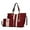 Red, variant on Holland Tote Handbag with Wristlet - 2Psc by Mia k.