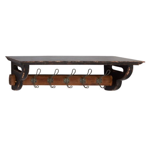 Wall Shelf Hook in Brown