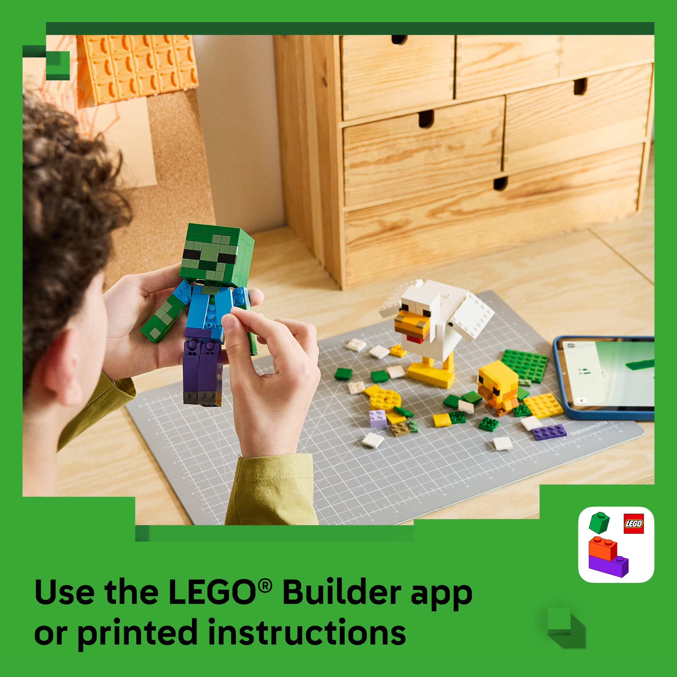 LEGO Minecraft Jinete de Pollo - Juguete de Construcción para Niños y Niñas, Mayores de 9 Años - Juguete Coleccionable de Minecraft - Exhibición para Habitación Infantil - Regalo para Cumpleaños - 21582 7