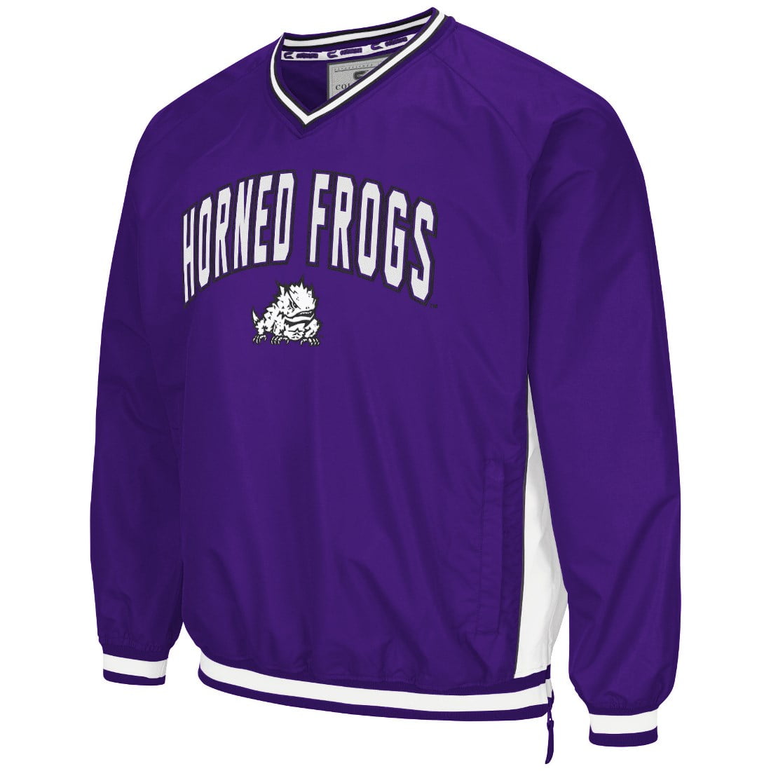 TCU Horned Frogs NCAA "Fair Catch" Pullover Men's Jacket Purple by Colosseum