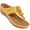 Yellow, variant on Atoshopce Womens Wedge Sandals Comfortable Cushion Footbed Flip Flops for Women Summer Casual Walking Platform Sandal