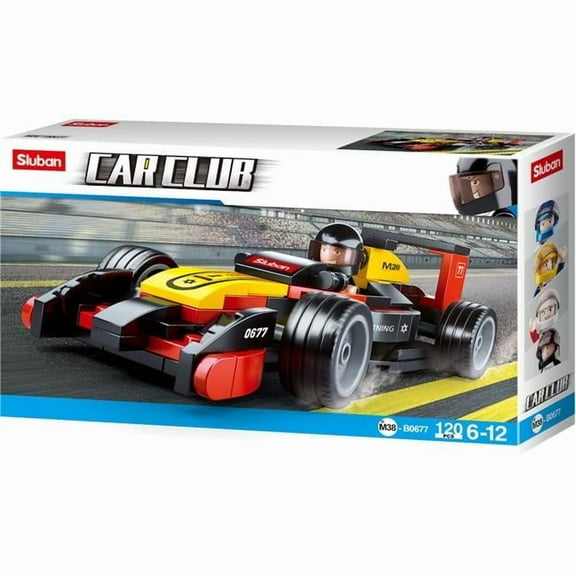 Car Club F1 Racer Building Brick Kit (120 Pcs)